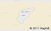 Classic Style 3D Map of Odotobri, single color outside
