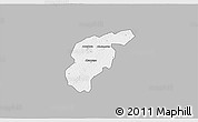 Gray 3D Map of Odotobri, single color outside