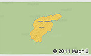 Savanna Style 3D Map of Odotobri, single color outside