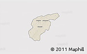 Shaded Relief 3D Map of Odotobri, single color outside