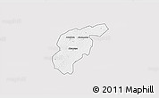 Silver Style 3D Map of Odotobri, single color outside