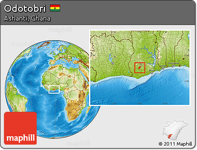 Physical Location Map of Odotobri