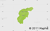 Physical Map of Odotobri, single color outside