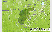 Satellite Map of Odotobri, physical outside