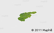 Satellite Panoramic Map of Odotobri, single color outside