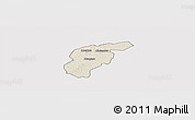 Shaded Relief Panoramic Map of Odotobri, cropped outside