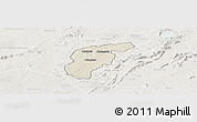 Shaded Relief Panoramic Map of Odotobri, lighten