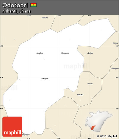 Classic Style Simple Map of Odotobri