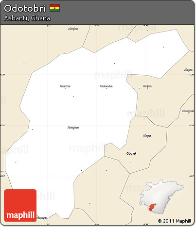 Classic Style Simple Map of Odotobri