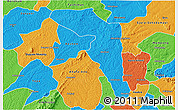 Political 3D Map of Offinso