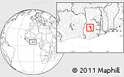 Blank Location Map of Offinso