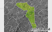 Satellite Map of Offinso, desaturated