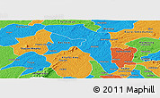 Political Panoramic Map of Offinso