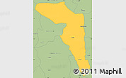 Savanna Style Simple Map of Offinso