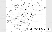 Blank Simple Map of Ashanti, cropped outside