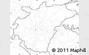 Blank Simple Map of Ashanti, no labels