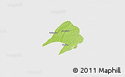 Physical 3D Map of Tepa, single color outside