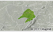 Satellite 3D Map of Tepa, lighten, semi-desaturated
