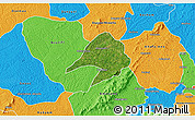 Satellite 3D Map of Tepa, political outside
