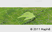 Physical Panoramic Map of Tepa, satellite outside