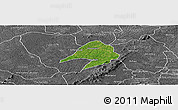 Satellite Panoramic Map of Tepa, desaturated