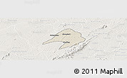 Shaded Relief Panoramic Map of Tepa, lighten