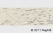 Shaded Relief Panoramic Map of Tepa