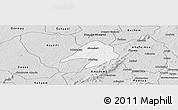 Silver Style Panoramic Map of Tepa
