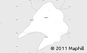 Silver Style Simple Map of Tepa
