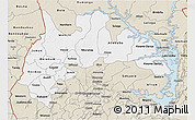 Classic Style 3D Map of Brong Ahafo