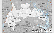 Gray 3D Map of Brong Ahafo