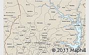 Shaded Relief 3D Map of Brong Ahafo