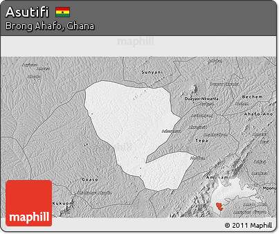 Gray 3D Map of Asutifi