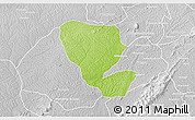 Physical 3D Map of Asutifi, lighten, desaturated