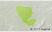 Physical 3D Map of Asutifi, lighten, semi-desaturated