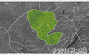 Satellite 3D Map of Asutifi, desaturated
