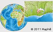 Physical Location Map of Asutifi, highlighted parent region
