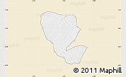 Classic Style Map of Asutifi, single color outside