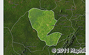 Satellite Map of Asutifi, darken