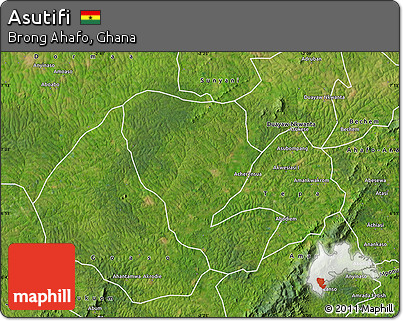 Satellite Map of Asutifi