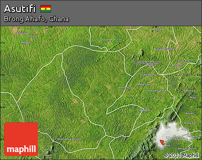 Satellite Map of Asutifi
