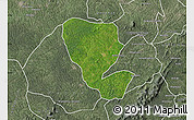 Satellite Map of Asutifi, semi-desaturated