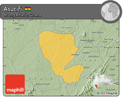 Savanna Style Map of Asutifi