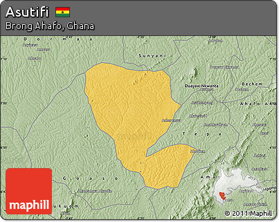 Savanna Style Map of Asutifi