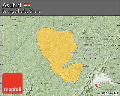 Savanna Style Map of Asutifi