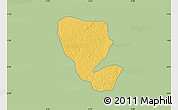 Savanna Style Map of Asutifi, single color outside