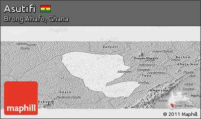 Gray Panoramic Map of Asutifi