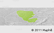 Physical Panoramic Map of Asutifi, lighten, desaturated