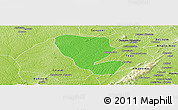 Political Panoramic Map of Asutifi, physical outside