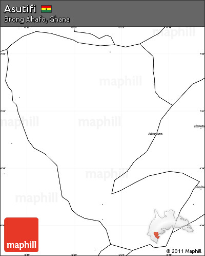 Blank Simple Map of Asutifi